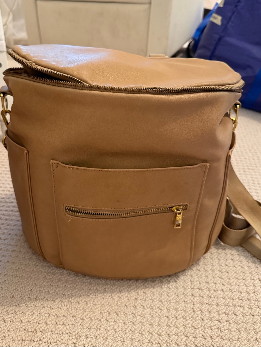 Fawn Design Diaper Bag with Gold Hardware